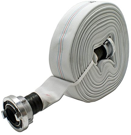 Stabilo-Sanitaer Bauschlauch B-Schlauch mit Storz Kupplung 3 Zoll 75mm 20m 10bar Industrieschlauch Gülleschlauch THW Feuerwehrschlauch Abwasserschlauch