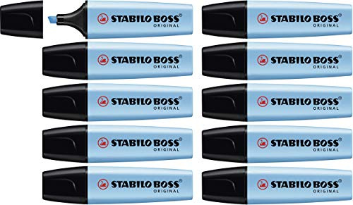 STABILO BOSS ORIGINAL - Highlighter - Pack of 10 - Blue