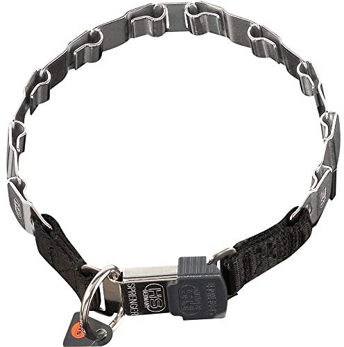 Sprenger Hundehalsband Neck-Tech Fun mit ClicLock Verschluss I Hundehalskette aus rostfreiem Edelstahl, Flache austauschbare Gliederkette, 60cm