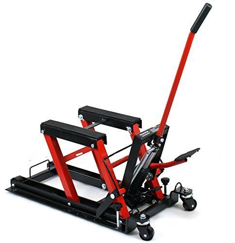 680Kg Motorcycle Bike Lift ATV Jack 1500LB low profile with Secure Straps include