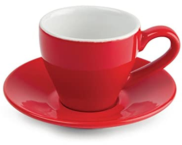 Olympia gk070 Café Espresso Tasse, 100 ml, 3,5 OZ, Rot (12 Stück)