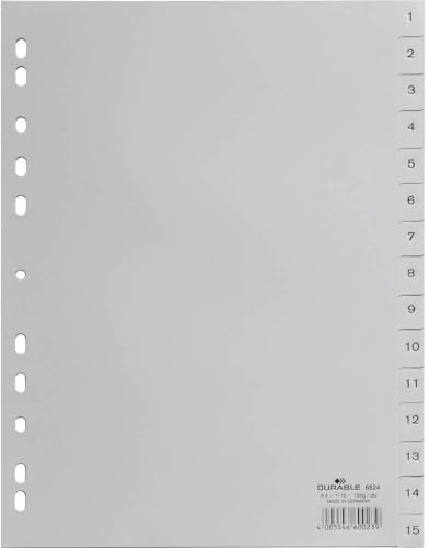 Durable 652410 Hunke & Jochheim Pärmregister, A4, Grå