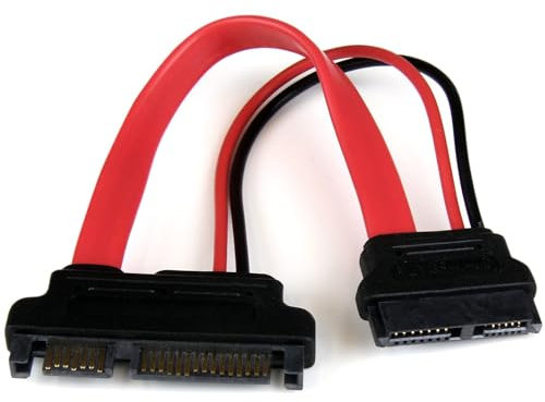 StarTech.Com 6in Slimline SATA to SATA Adapter with Power - F/M - SATA-Adapter - Serial ATA 150/300/600 - Slimline SATA 13-polig (W) - 22-poliges SATA (M)