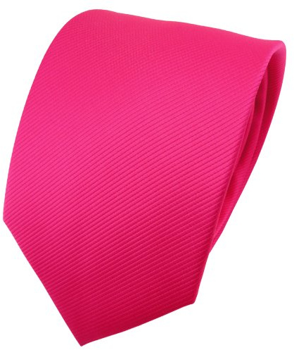 TigerTie - Corbata - pink knallpink monocromo Rips