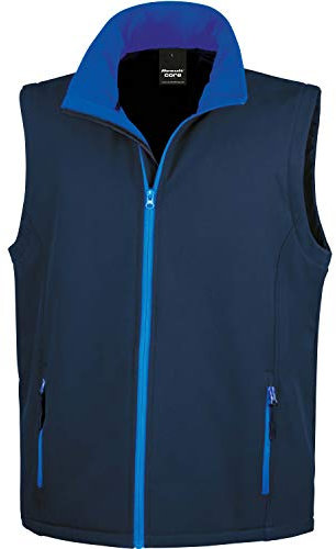 Result Ergebnis r232 m bedruckbar Softshell Bodywarmer XXL Marineblau/Königsblau