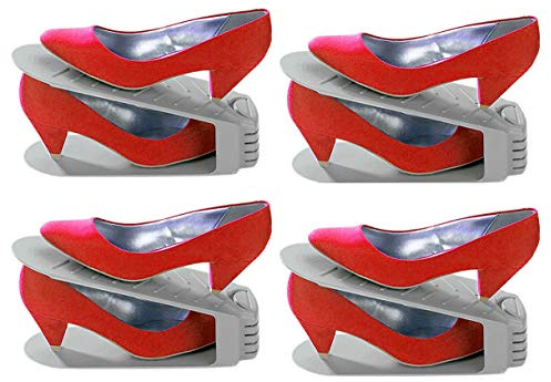 WENKO SCHUHHALTER SCHUHSTAPLER SCHUHREGAL SCHUHSCHRANK X4 ST. Schuhe Organizer