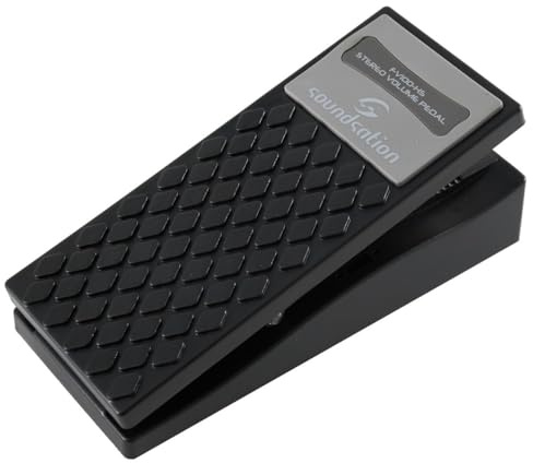 Pedale volume stereo per tastiera con regolazione volume minimo