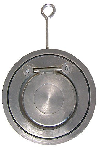 Syveco 364080 Serie 364 Kohlenstahl Einblättriges Rückschlagventil, EPDM-Dichtung, PN10/16 Zwischen Flanschen, M80