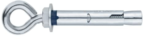 VACHA08C [CH-AR] Anclaje antigiro para cargas medias con argolla, Medida M6 x 45 Ø8, 80 piezas (8 cajasde 10 piezas)