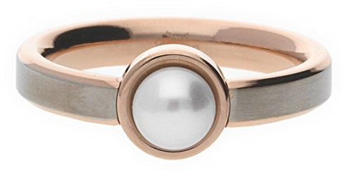 Boccia Damen-Ring Titan gebürstet Perle weiß Gr. 54 (17.2)-0137-0254
