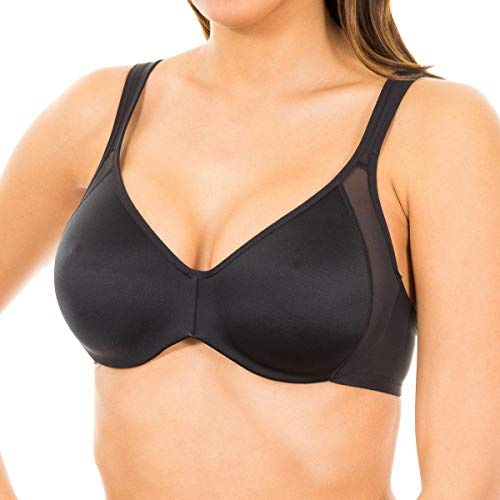 DIM Reggiseno Generous Minimizer con Ferretto Donna x1, Nero, 70D