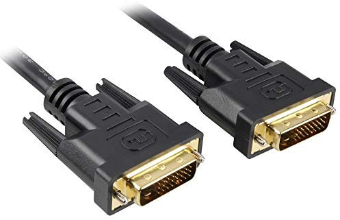 PremiumCord DVI Verbindungskabel - 2m, Dual-Link, DVI-D (24 + 1) Stecker auf Stecker, Digital, Full HD 1080p, max. Auflösung: 2560 x 1600 Pixel 60Hz, Farbe schwarz