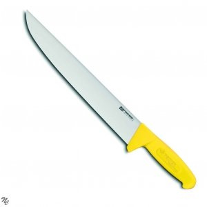 Couteau de boucher professionnel, lame inox 30 cm, HACCP
