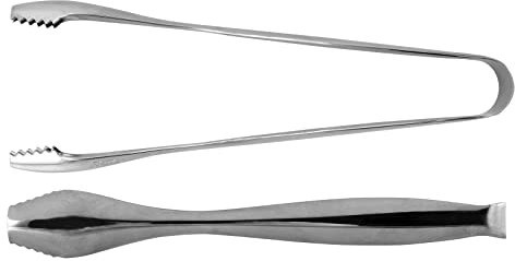 PIAZZA - Pinza da Cucina per Ghiaccio, Molla in Acciaio Inox - Lunghezza 18 cm