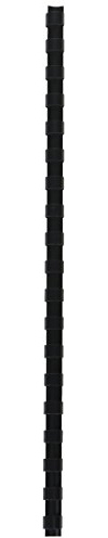 Sparco Plastic Binding Spines, 3/8 Inches, 55 Sheet Capacity, 100 per Box, BK (SPR18005)