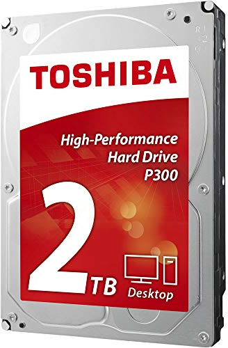 Toshiba Disco Duro Interno de Escritorio de 2TB P300 7200 RPM 64MB de caché SATA 6.0Gb/s de 3.5 Pulgadas, Modelo HDWD120XZSTA