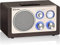 Roadstar HRA-1345NUSWD Vintage Radio FM Analoges, Tragbares, USB-Anschluss für MP3, SD-Kartenleser, 16W 1-Weg-Lautsprecher, Kompaktes Retro-Radio für Haus und Küche, LED-Beleuchtung, Holz
