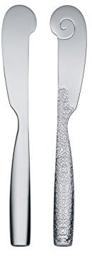 Alessi Dressed Buttermesser 6 Stück aus Edelstahl glänzend poliert