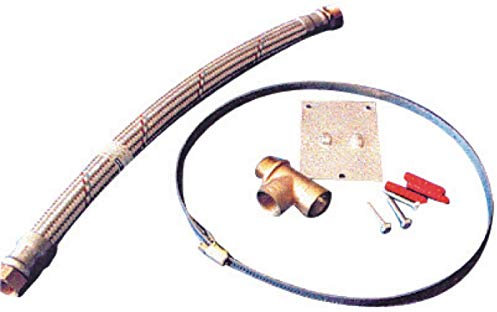 Kit d'installation GITRAL - Pour vase d'expansion - Hydrochaud - Argent - Acier inoxydable - 1 pièce - Kit complet d'installation pour vase d'expansion sanitaire (eau potable) de 5 à 18 litres