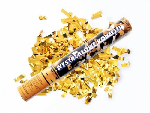 5 x goldener konfetti Regen mit goldener Folie Konfetti Kanone Shooter Hochzeit Konfettibome Partypopper