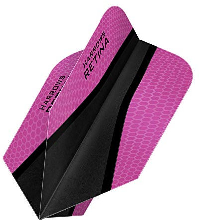 HARROWS retina-x Dart Flights – 10 Sets (30) – 100 micron Extra Stark – Slim – Pink