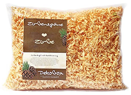 Dekobox Zillertaler handgedrechselte Zirbenspäne Nachfüllpack - ca. 40x30 cm - ca. 400g