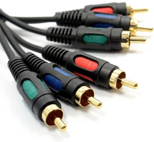 kenable Komponenten Video RGB YUV 3 Cinch Zum 3 Chinch Cinch Kabel Anschlusskabel 1,5 m [1.5 Meter/1,5m]