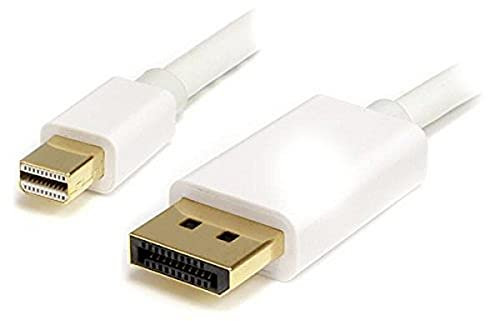 StarTech.com 1m (3ft) Mini DisplayPort to DisplayPort 1.2 Cable - 4K x 2K UHD Mini DisplayPort to DisplayPort Adapter Cable - Mini DP to DP Cable for Monitor - mDP to DP Converter Cord (MDP2DPMM1MW)