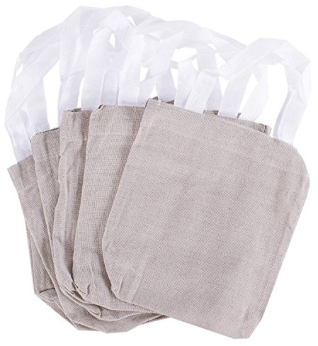 Super Z Outlet 8 x 8 Canvas Tote Sacks Natural Color for Arts & Crafts, Reusable Grocery Bags, Decoration, Party Favors (12 Pack)