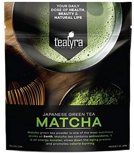 Tealyra - 112g-gram - Imperial Japanese Matcha Green Tea - Ceremonial Grade - Best Pure Matcha Powder - 100% Natutal - Nishio Japan - Best Healthy Drink - Hight Antioxidants - Energy Boost