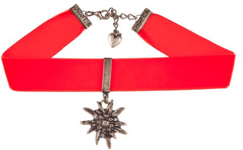 OWA Moden Trachten Kropfband - 166295/EDELWEISS - rot