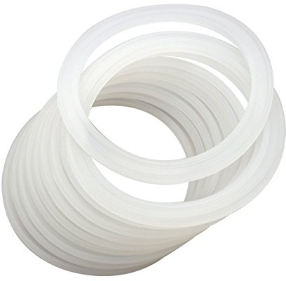 Platinum Silicone Sealing Rings Gaskets for Leak Proof Mason Jar Lids (10 Pack, Wide Mouth)