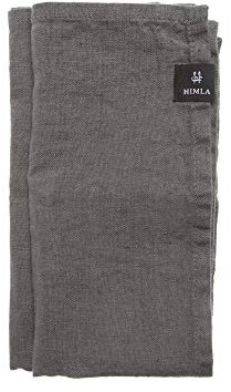 HIMLA Sunshine Leinenservietten 4er-Set - Farbe: Charcoal (Dunkelgrau) - 45x45 cm - 100% Leinen