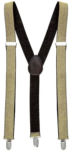 W WIDMANN MILANO Party Fashion - Bretelles, avec paillettes, taille réglable, accessoire, fête à thème