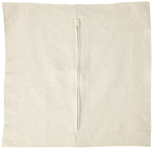 Collection d'Art Kissenrücken mit Reißverschluss Stickkissen Kreuzstich-Set, Acryl, Hellgrau, 45,5x45,5cm