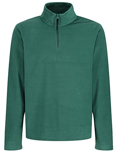 Regatta Men's Micro Zip Neck Fleece - Size S - Bottle Green