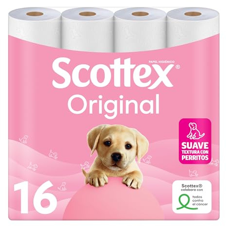 Scottex Original Papel Higiénico Seco 16 rollos