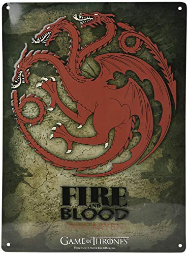 ABYstyle - GAME OF THRONES - Plakette aus Metall - Targaryen (28x38)