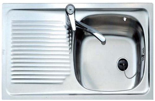 Teka - Fregadero Inox Teka E601C1Eizd, 1 Seno, Escurridor