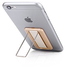 Cerbery® | Smartphone Fingerhalter mit Ständer | Auto Case Finger Fitness Halter Halterung Handy Hülle Kopfhörer Ringhalter Sport | Kompatibel mit Apple iPhone 7 8 X Samsung Galaxy (Gold)