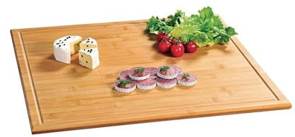Kesper Schneidebrett aus Bambus, 56 x 50 x 3,1 cm (L x B x H)