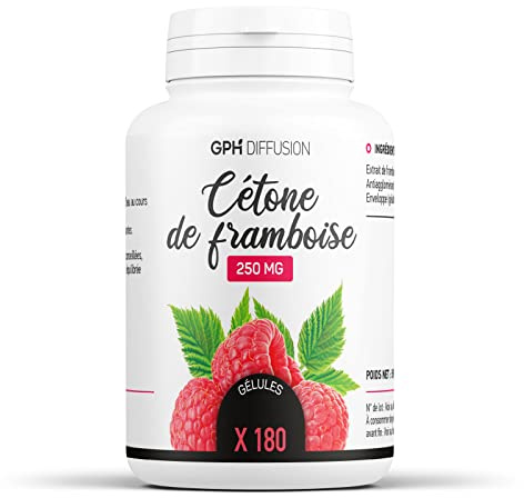 Cétone de Framboise - 250 mg - 180 Gélules - GPH Diffusion