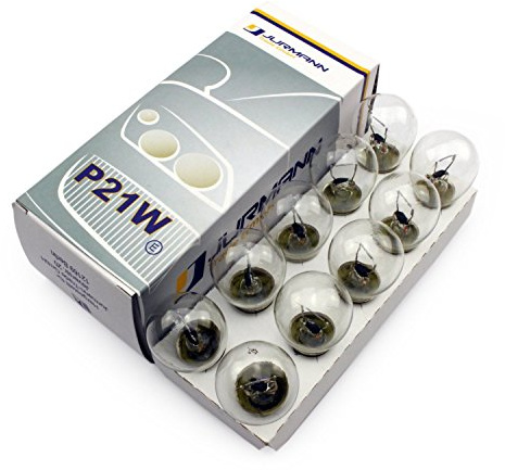 Jurmann Trade GmbH® 10x Stück P21W 12V 21W BA15S Halogen Lampen Autolampen KFZ-Beleuchtung Birne