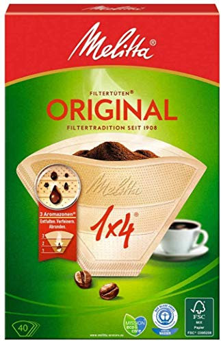 800 x Filtertüten/KaffeefilterMelitta Original 1x2 (Naturbraun)