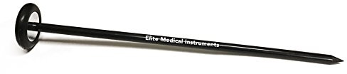 EMI Deluxe Queen Marteau à réflexes neurologiques carré avec pointe pointue pour des réponses superficielles Noir