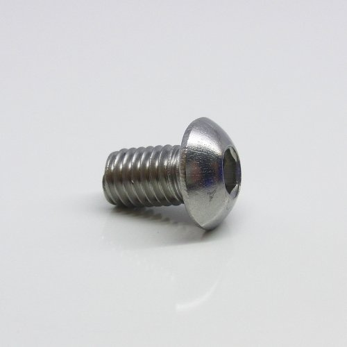 dely trade Verbindungselemente 10 Stück Linsenkopfschrauben M5 x 10/10 mm Innensechskant ISO 7380 Edelstahl A2