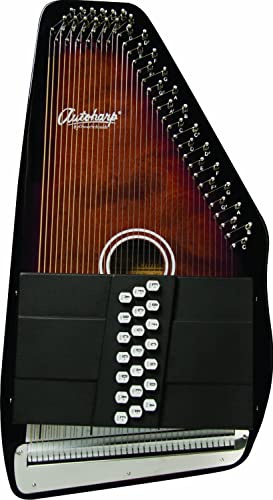 Oscar Schmidt OS21CE 21 Chord Acoustic Electric Auto Harp. Tobacco Sunburst