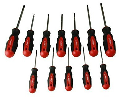 US Pro by Bergen Tools 12pc Torx Screwdriver Set T6 to T45 Star-TRX B1529