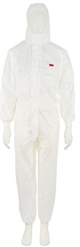 3M 4520S Tuta Protettiva, Tipo 5/6, Taglia S, Bianco / Verde