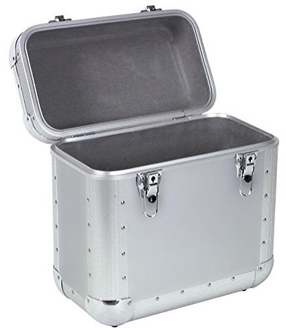 ROADINGER Platten-Case ALU Battle/Booking, abger. | Platten-Case im Aluminiumgehäuse für 40-50 LPs